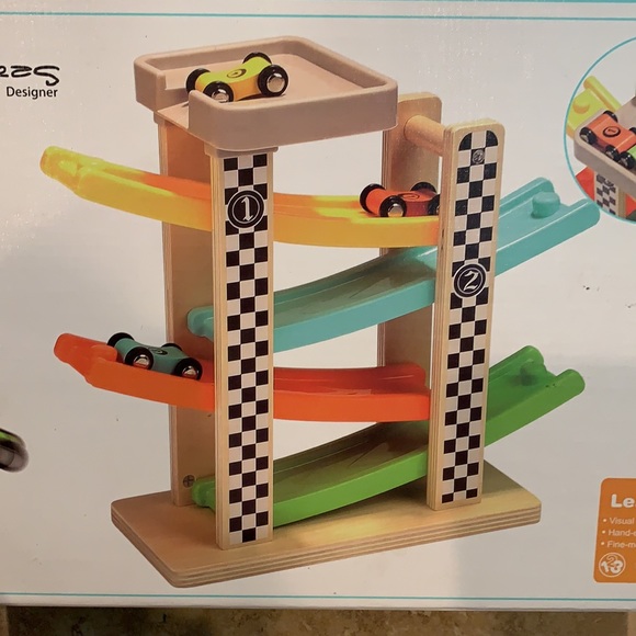 top bright Toys Wooden Ramp Racer Cars Motor Senses Poshmark